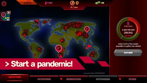 Gameplay screenshot 1 from Patient Zero: Plague game - Simulation game
